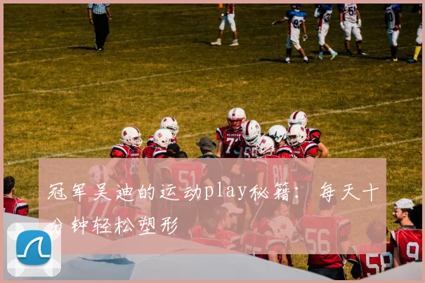 冠军吴迪的运动play秘籍：每天十分钟轻松塑形
